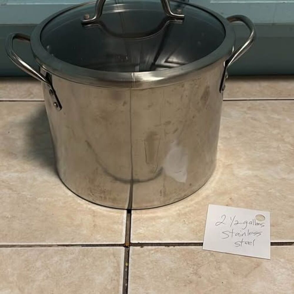 Cooks 2.5 Gallon Stainless Steel Stock Pot with Lid